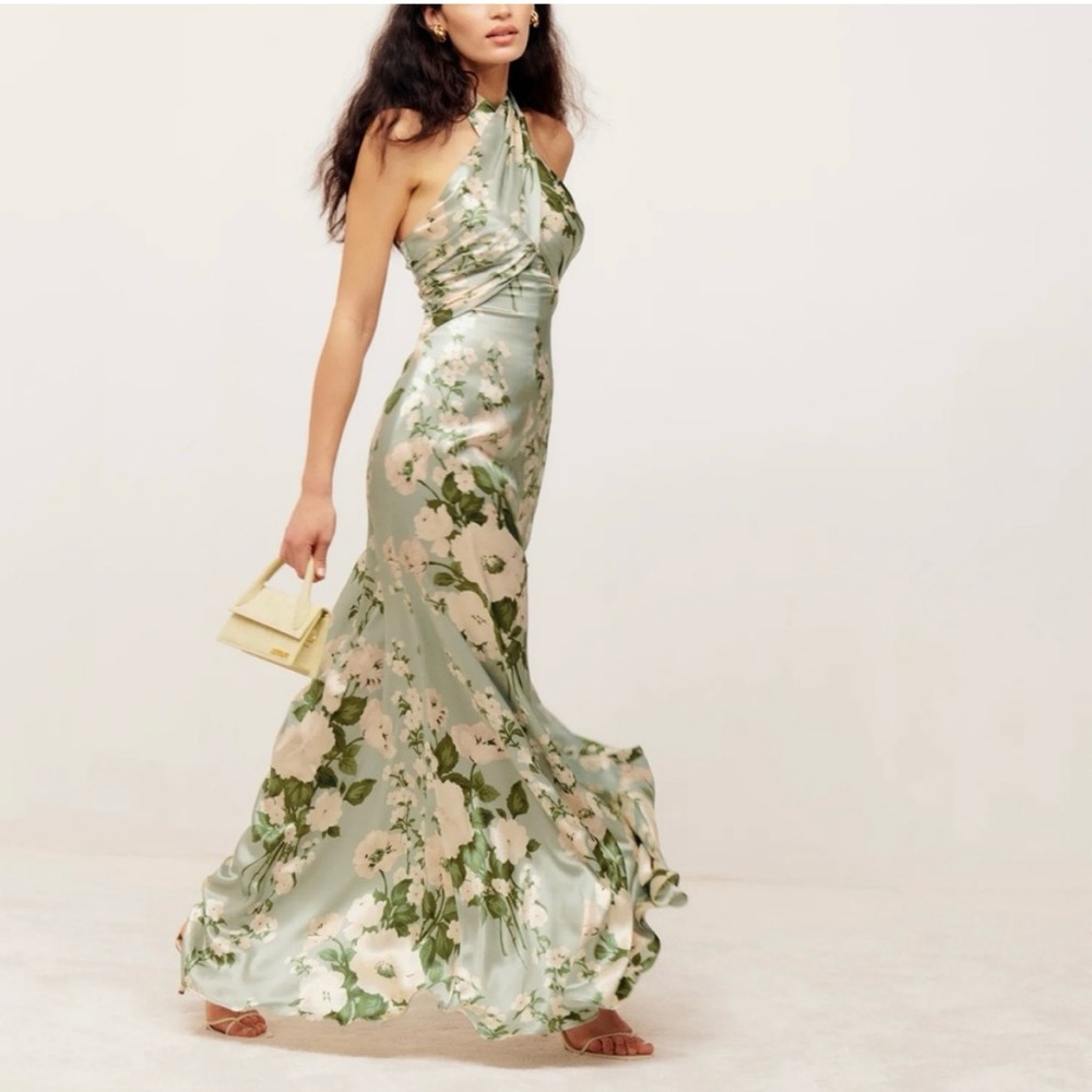 Reformation Veria silk dress